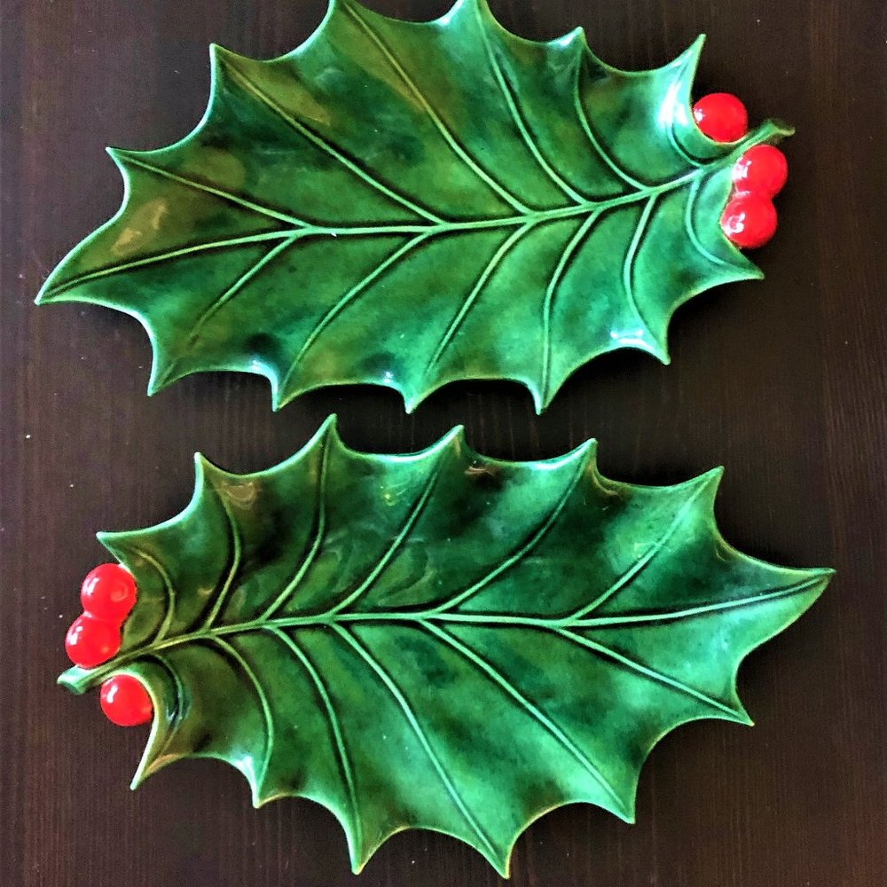Holiday Décor - Glazed Ceramic Candy Dishes or whatever use you choose